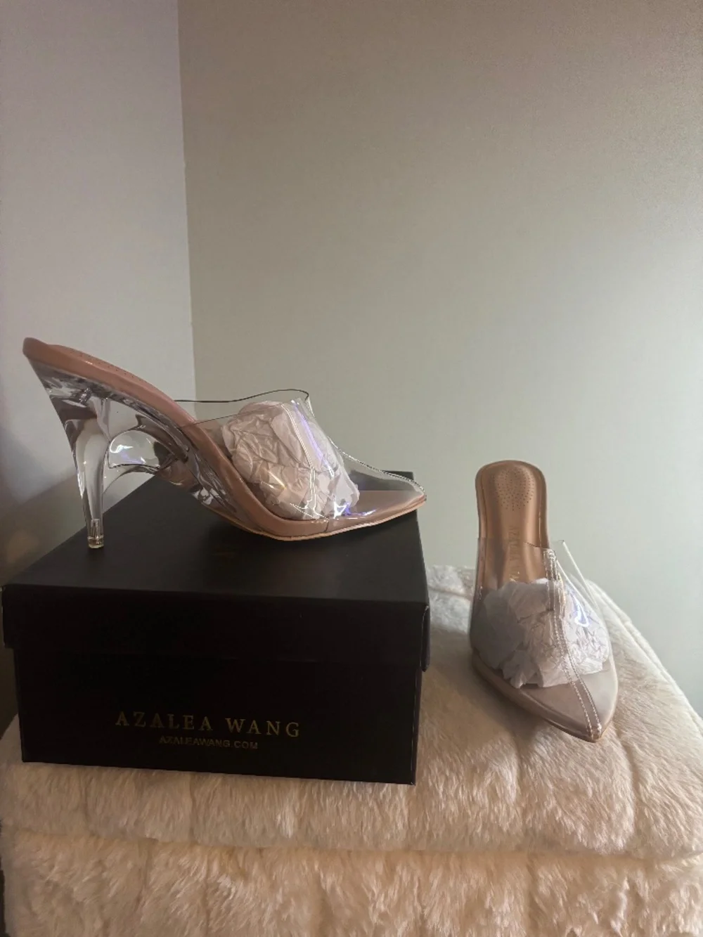 Azalea Wang clear heels